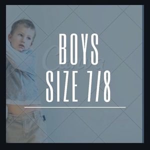 All boys Size 7 and 8 listed here
